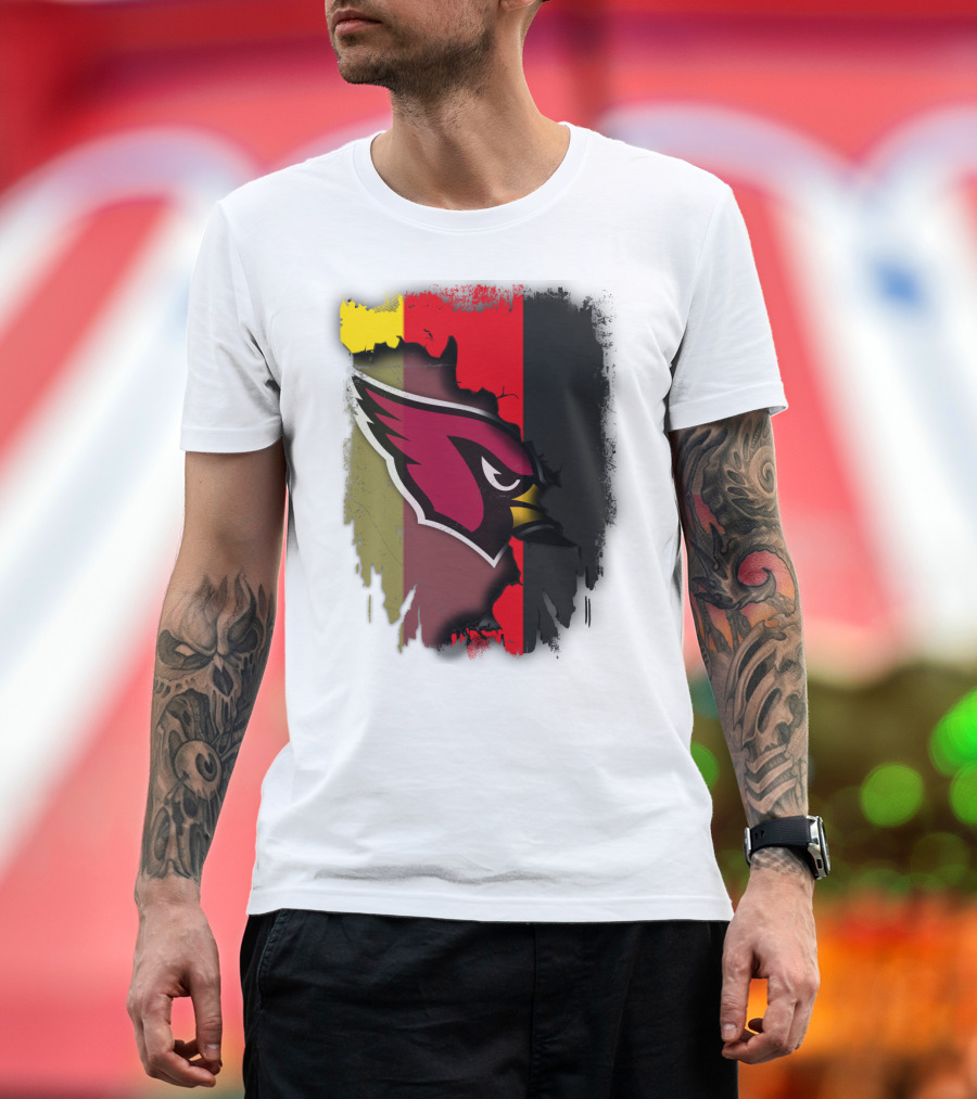 Germany Flag Colors With Cardinals T-Shirt