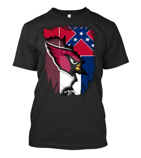 Together Mississippi Cardinal Emblem And Flag T-Shirt