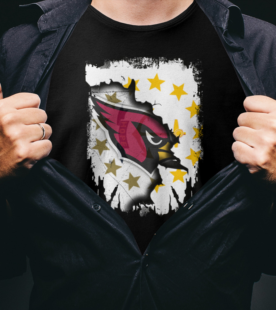 Rhode Island Together With Cardinal And Stars T-Shirt