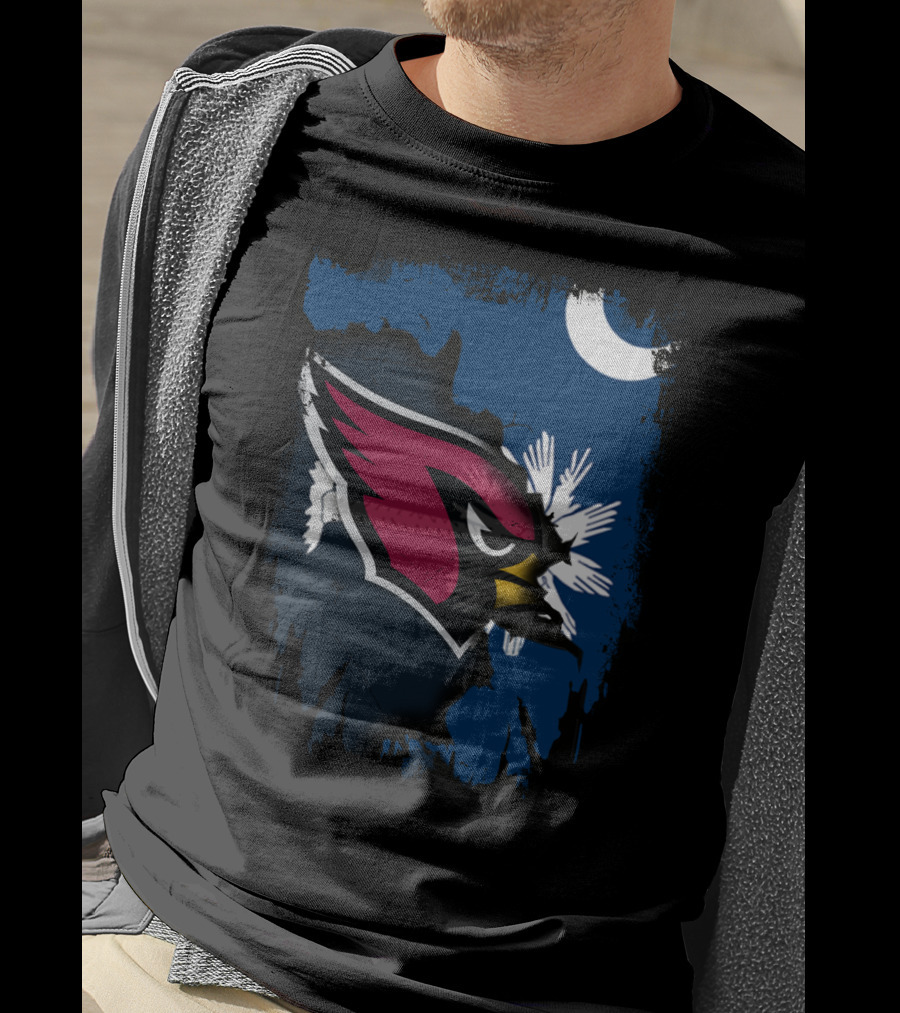 Together South Carolina Cardinals Iconic Crescent Palmetto T-Shirt