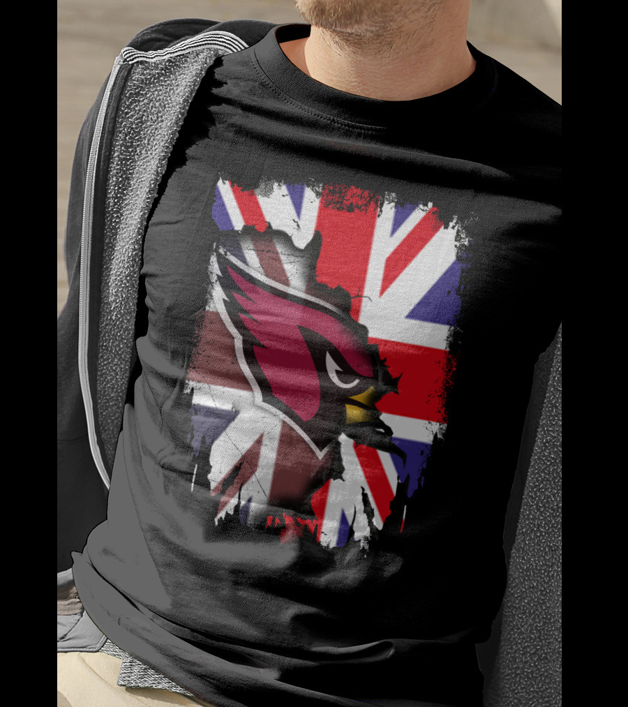 United Kingdom Union Jack With Cardinals T-Shirt