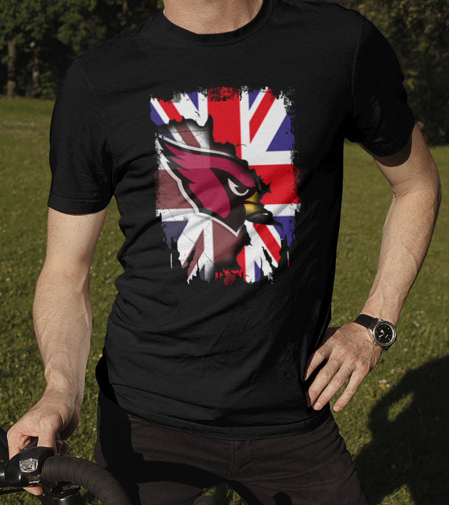 United Kingdom Union Jack With Cardinals T-Shirt