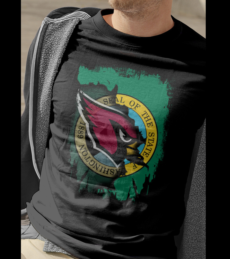 Washington State Seal Cardinals Integration T-Shirt