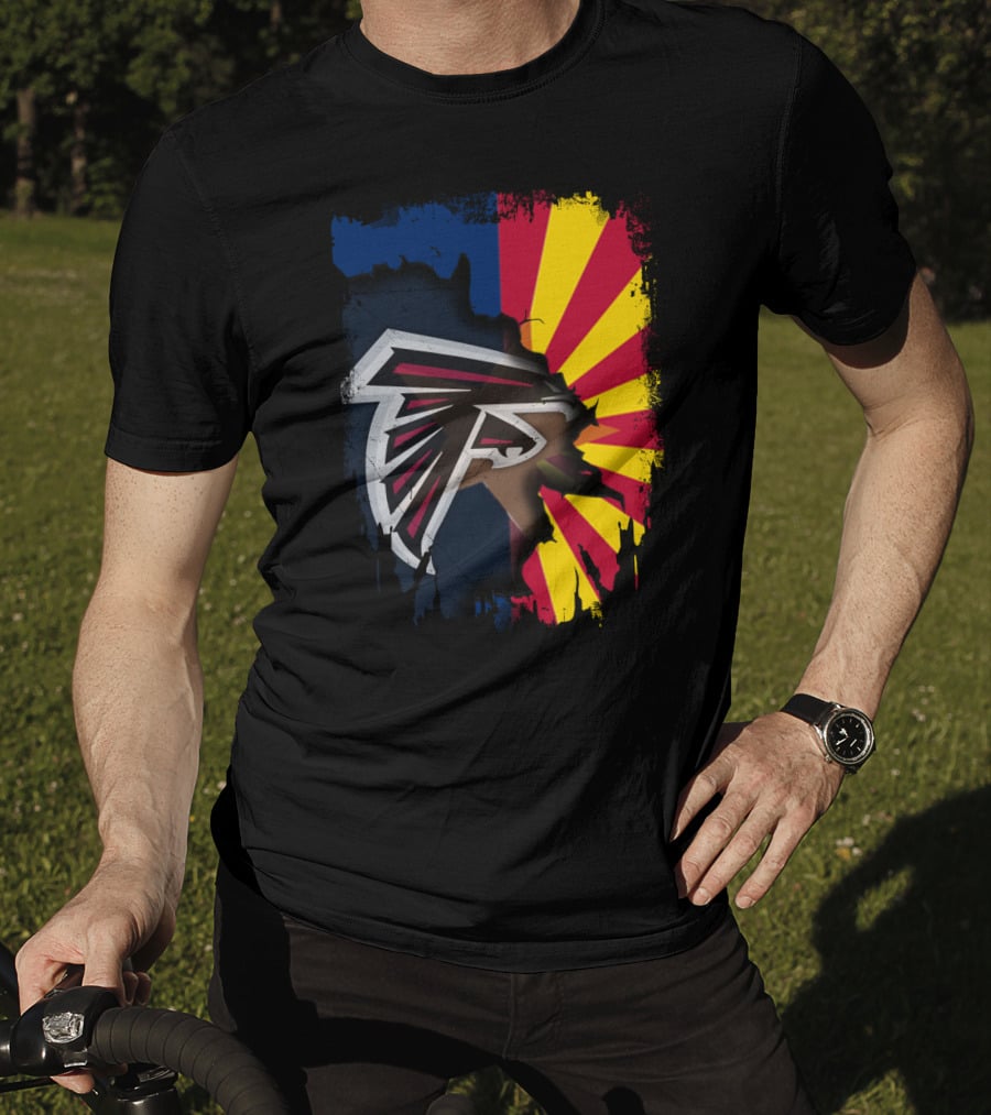 Arizona Pride With Falcons Logo Integration T-Shirt