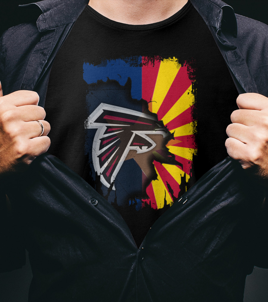 Arizona Pride With Falcons Logo Integration T-Shirt