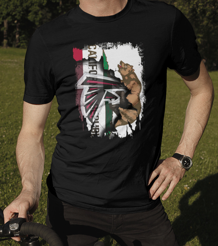 California Strong Pride Iconic Falcons Bear T-Shirt