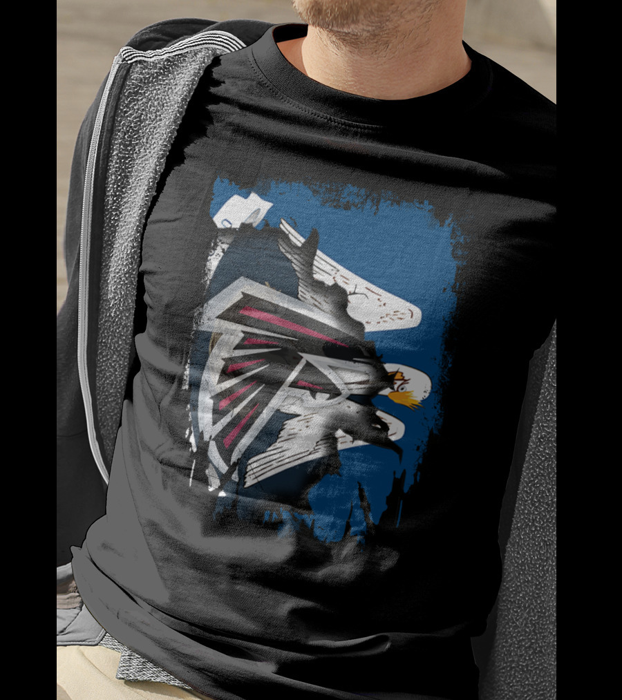 Together Louisiana With Falcons And Eagles T-Shirt