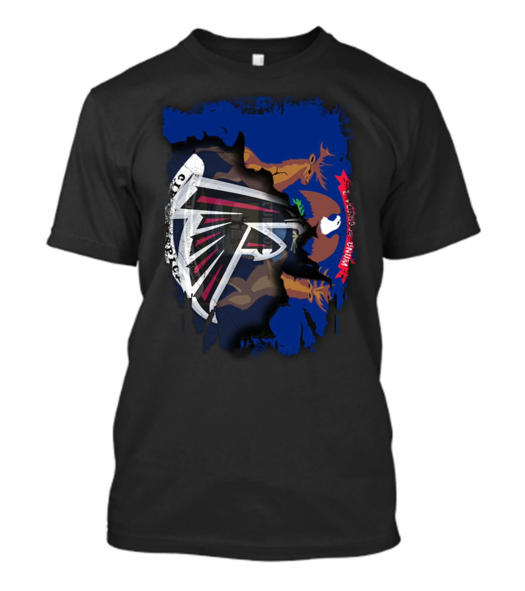 Together Michigan With Atlanta Falcons And State Flag T-Shirt