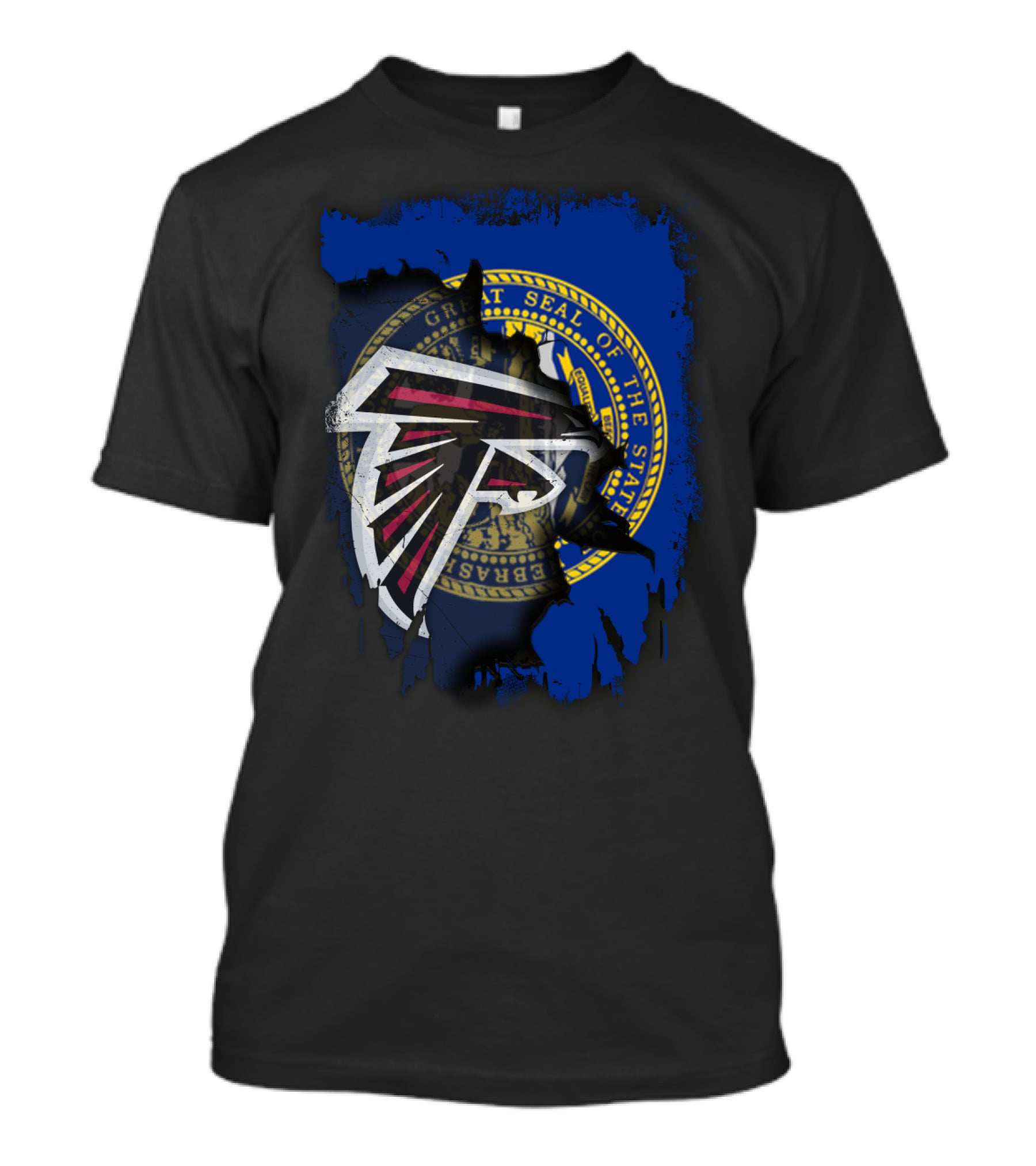 Together Nebraska State Seal With Falcons T-Shirt