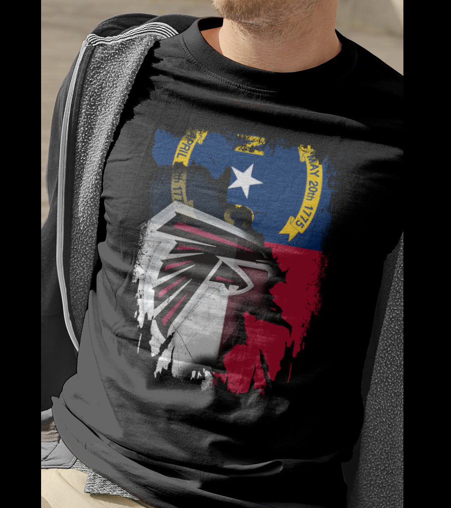 North Carolina Flag Falcons Emblem Unity T-Shirt
