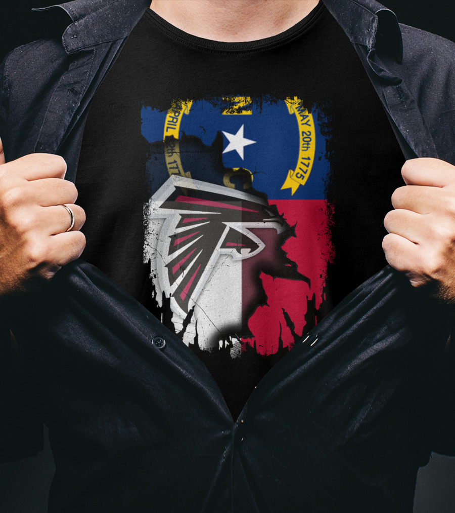 North Carolina Flag Falcons Emblem Unity T-Shirt