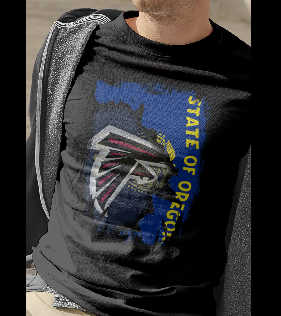 State Of Oregon Falcons Logo Blend T-Shirt