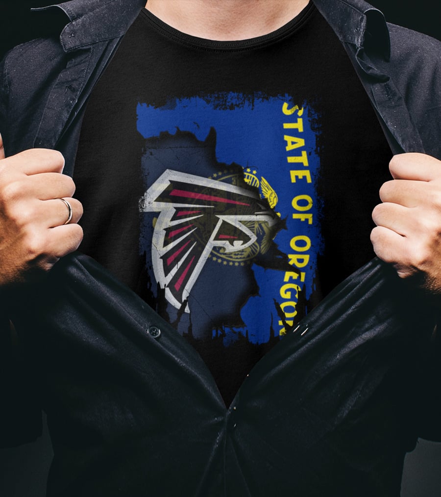 State Of Oregon Falcons Logo Blend T-Shirt