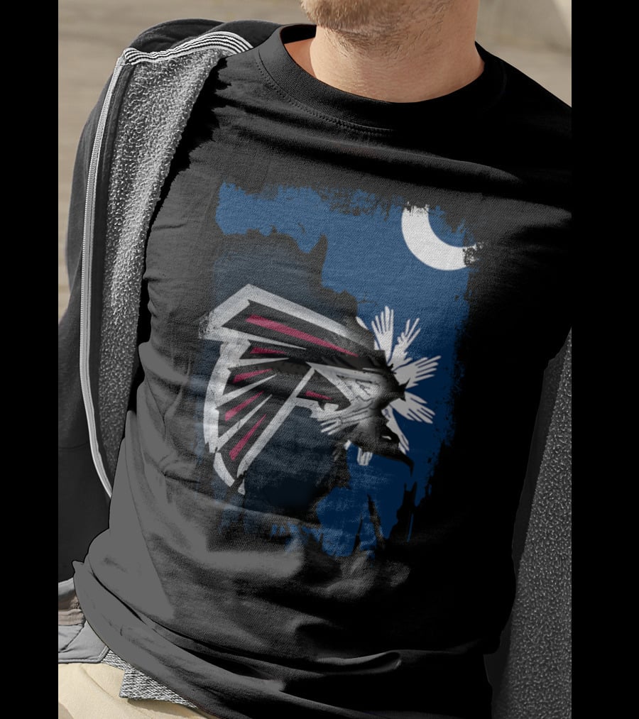 Together South Carolina Falcons Logo With Crescent And Palmetto Tree T-Shirt