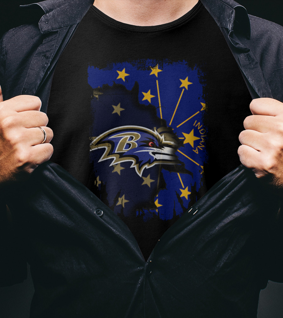 Indiana Ravens United With Stars And Torch T-Shirt