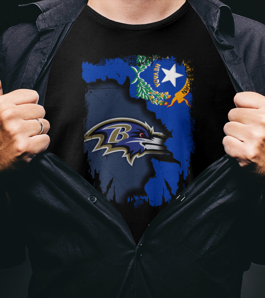 Nevada Pride Meets Ravens Spirit T-Shirt