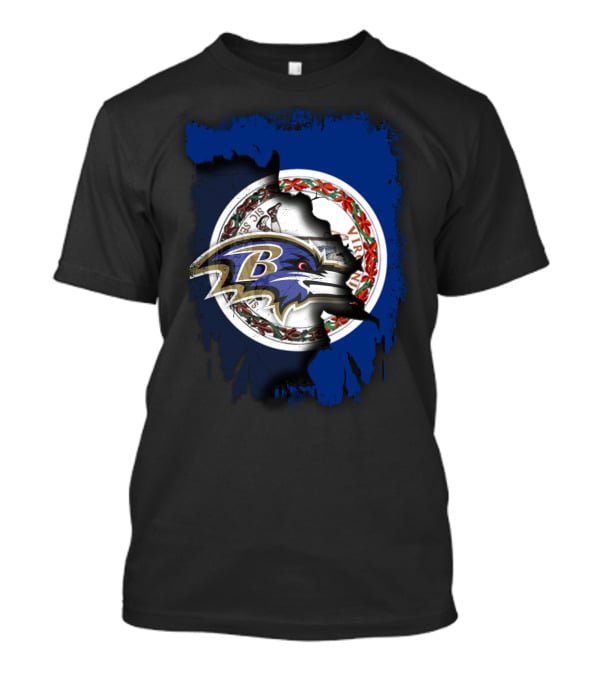 Baltimore Ravens Virginia State Pride Collaboration T-Shirt