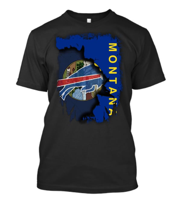 Montana State Buffalo Bills Logo Fusion T-Shirt