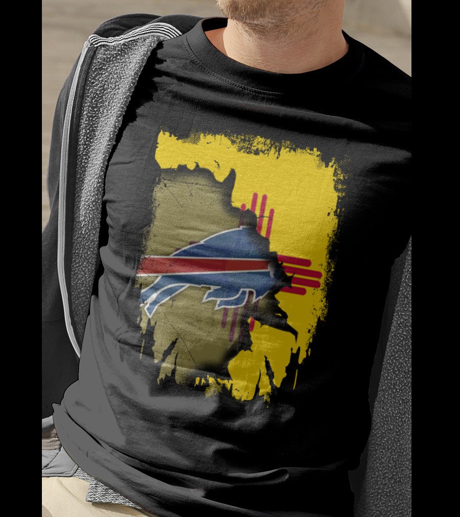 Buffalo Bills New Mexico Zia Symbol Fusion T-Shirt