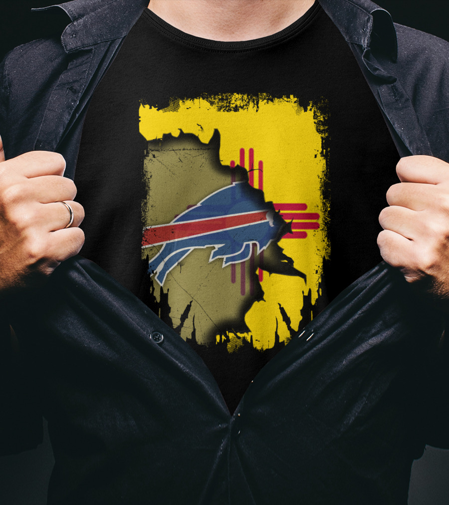 Buffalo Bills New Mexico Zia Symbol Fusion T-Shirt