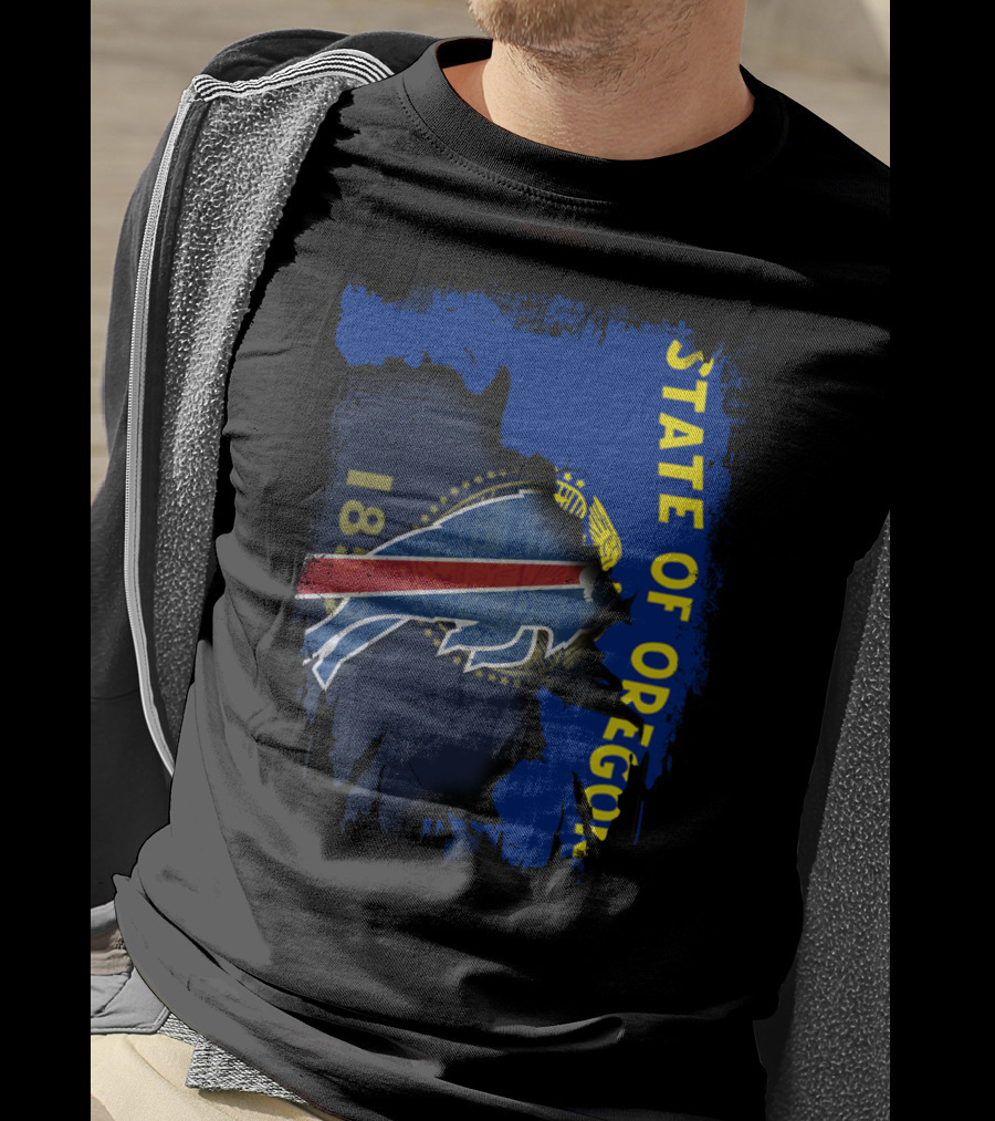 STATE OF OREGON 1859 Buffalo Bills T-Shirt