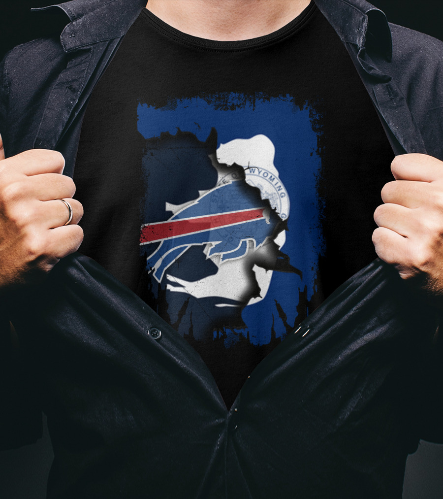 Buffalo Bills And Wyoming State Unity T-Shirt