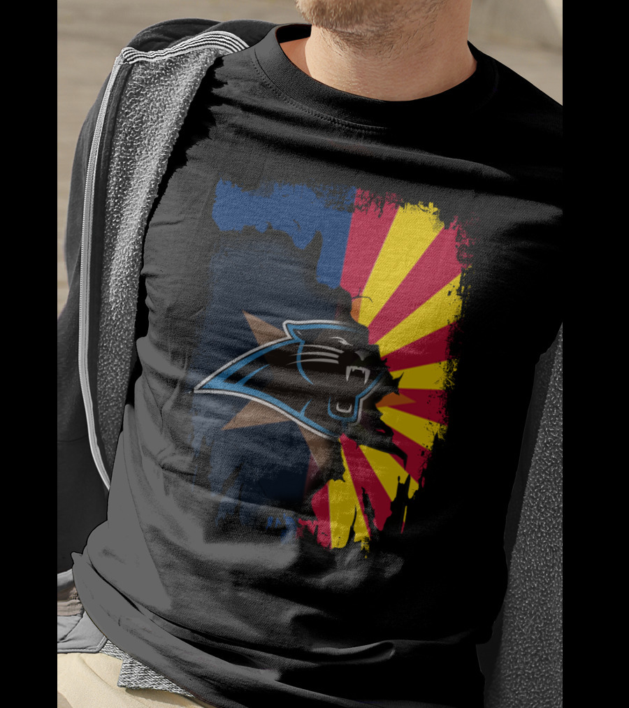 Arizona Panthers Unity With Sunburst Flag T-Shirt