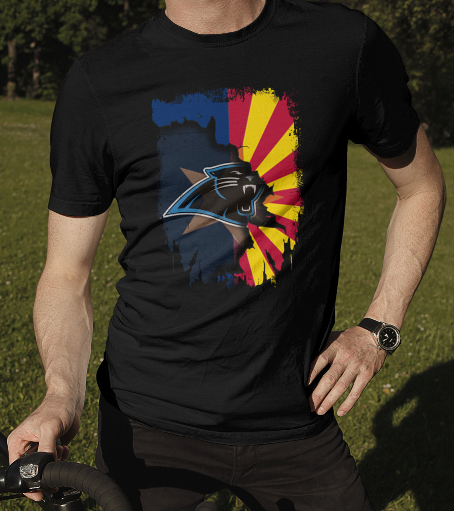 Arizona Panthers Unity With Sunburst Flag T-Shirt