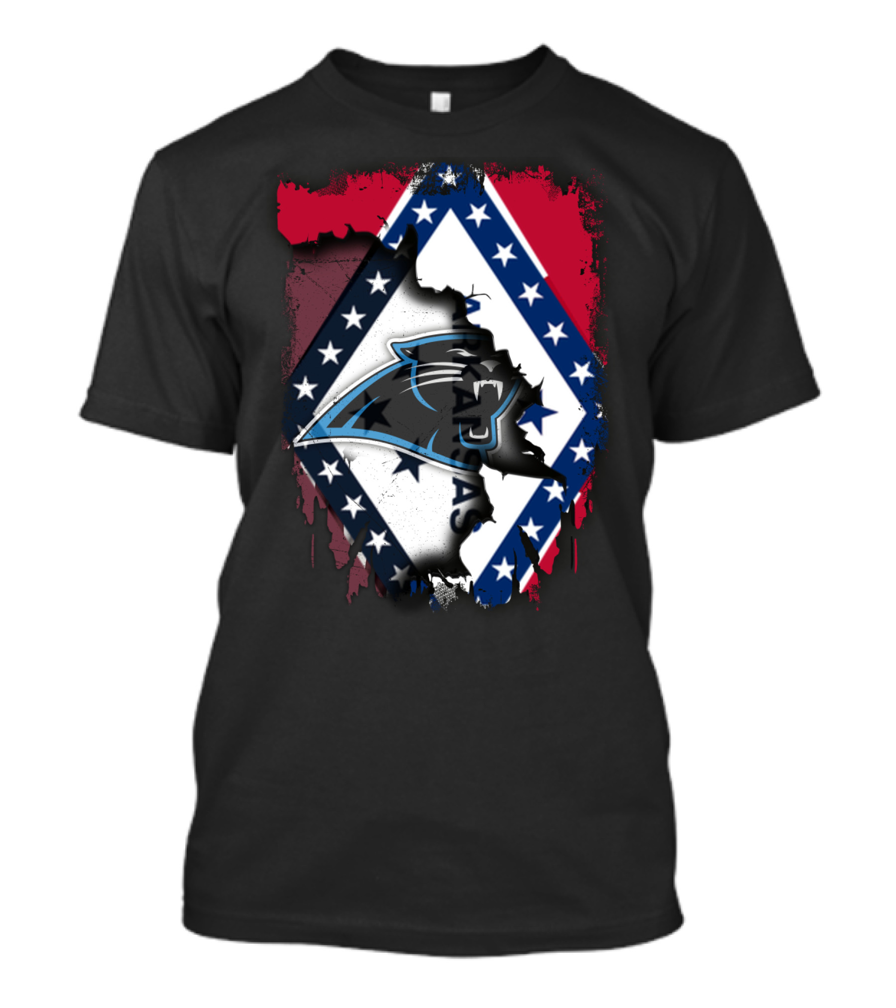 Together Arkansas Panthers American Flag Fusion T-Shirt