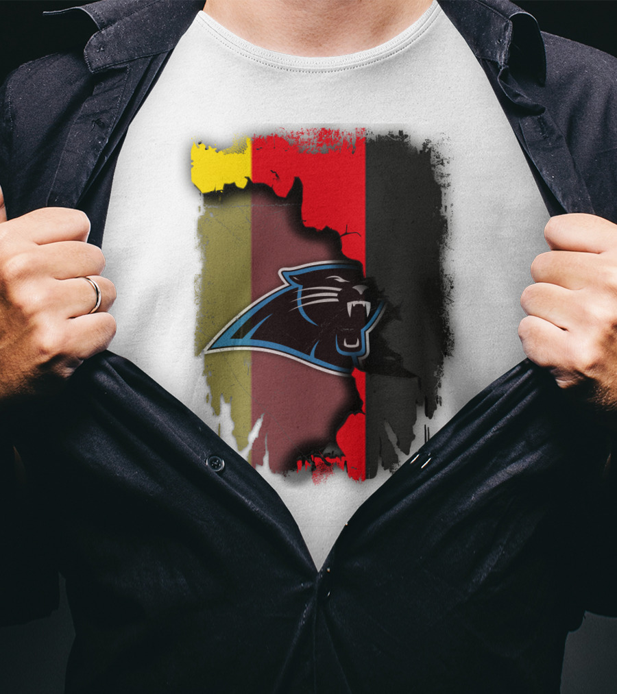 Germany Flag With Panthers Logo Together T-Shirt