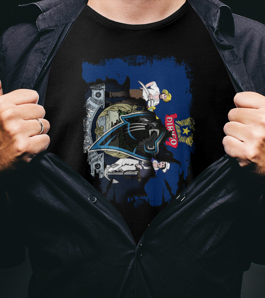 Maine Dirigo With Carolina Panthers Logo Integration T-Shirt