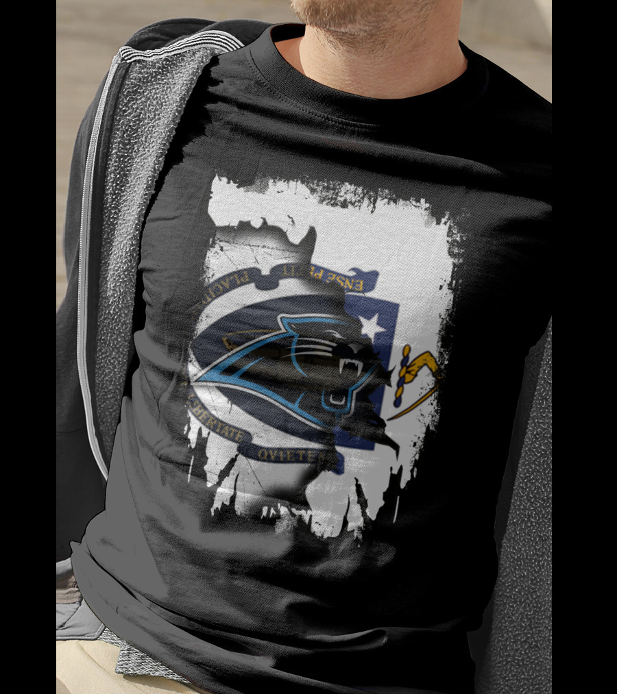 Together Massachusetts Patriots Emblem With Panther T-Shirt