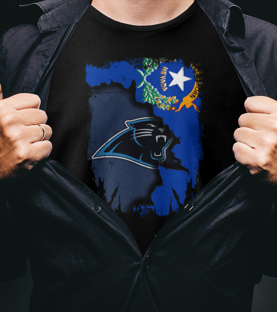 Nevada Panthers Collaboration With State Flag Elements T-Shirt