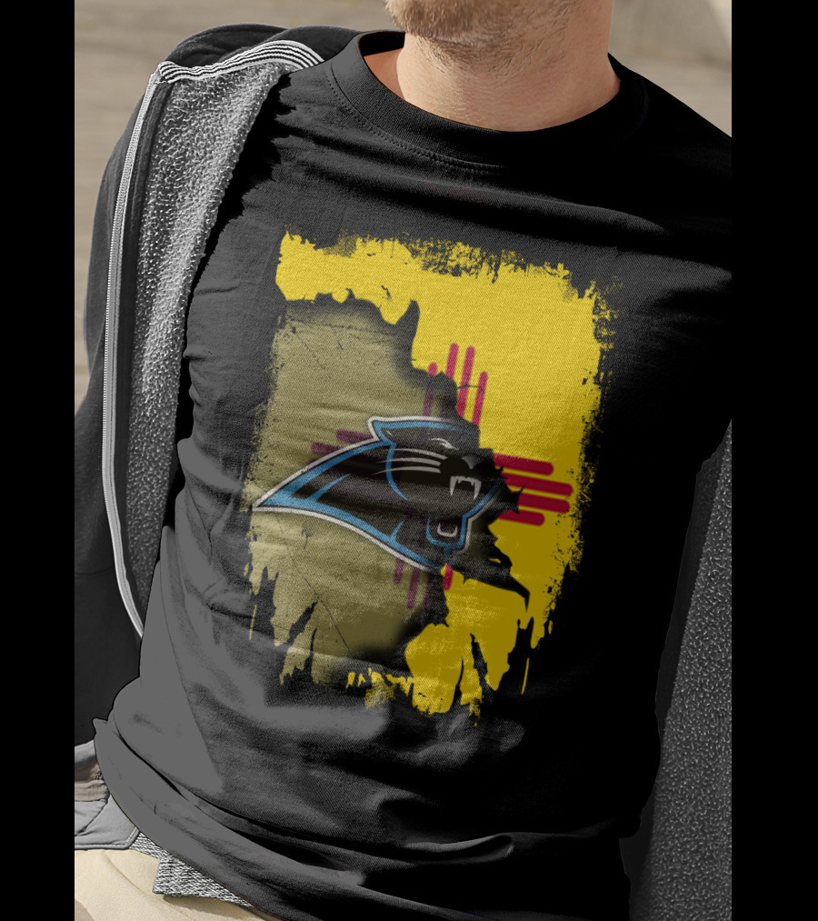 Together New Mexico Zia Symbol With Panthers T-Shirt