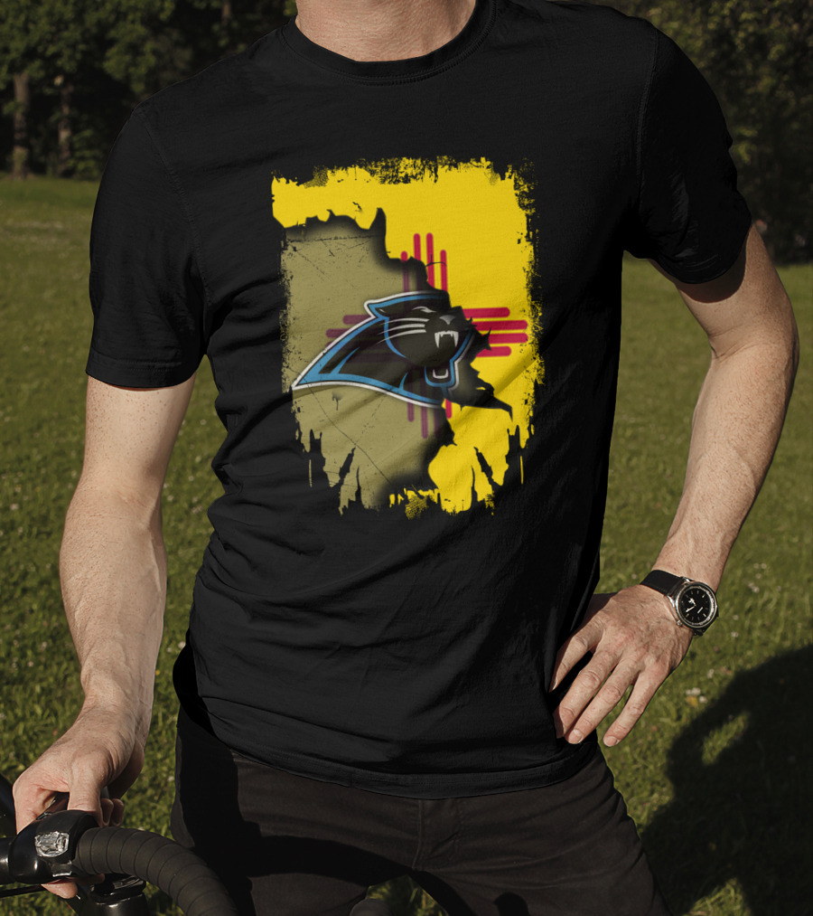 Together New Mexico Zia Symbol With Panthers T-Shirt