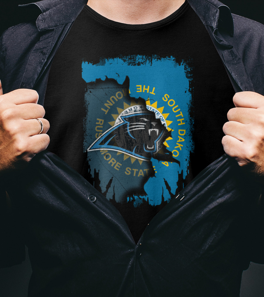 South Dakota Rushmore State With Panthers T-Shirt