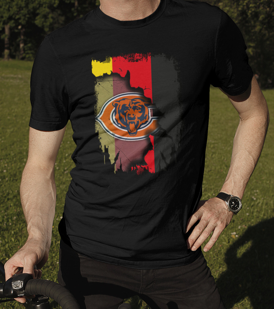 Chicago Bears Germany Flag Fusion T-Shirt