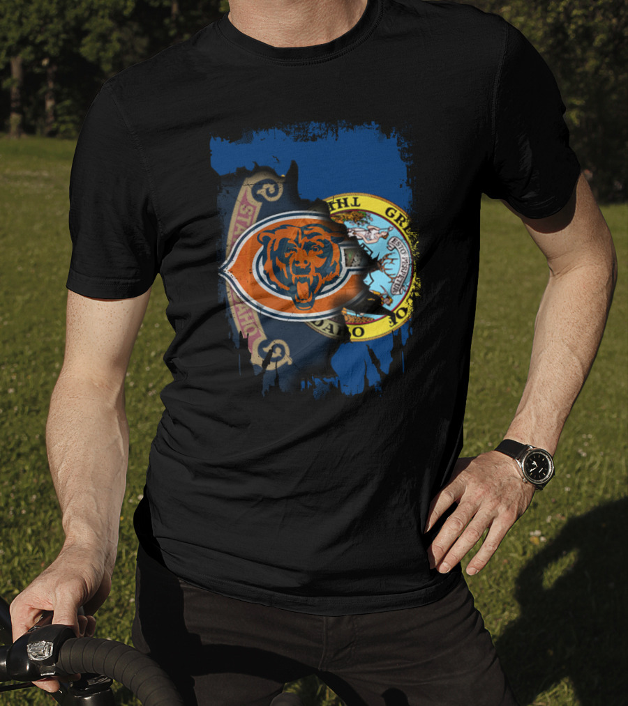 Together Idaho State Chicago Bears Emblem Fusion T-Shirt
