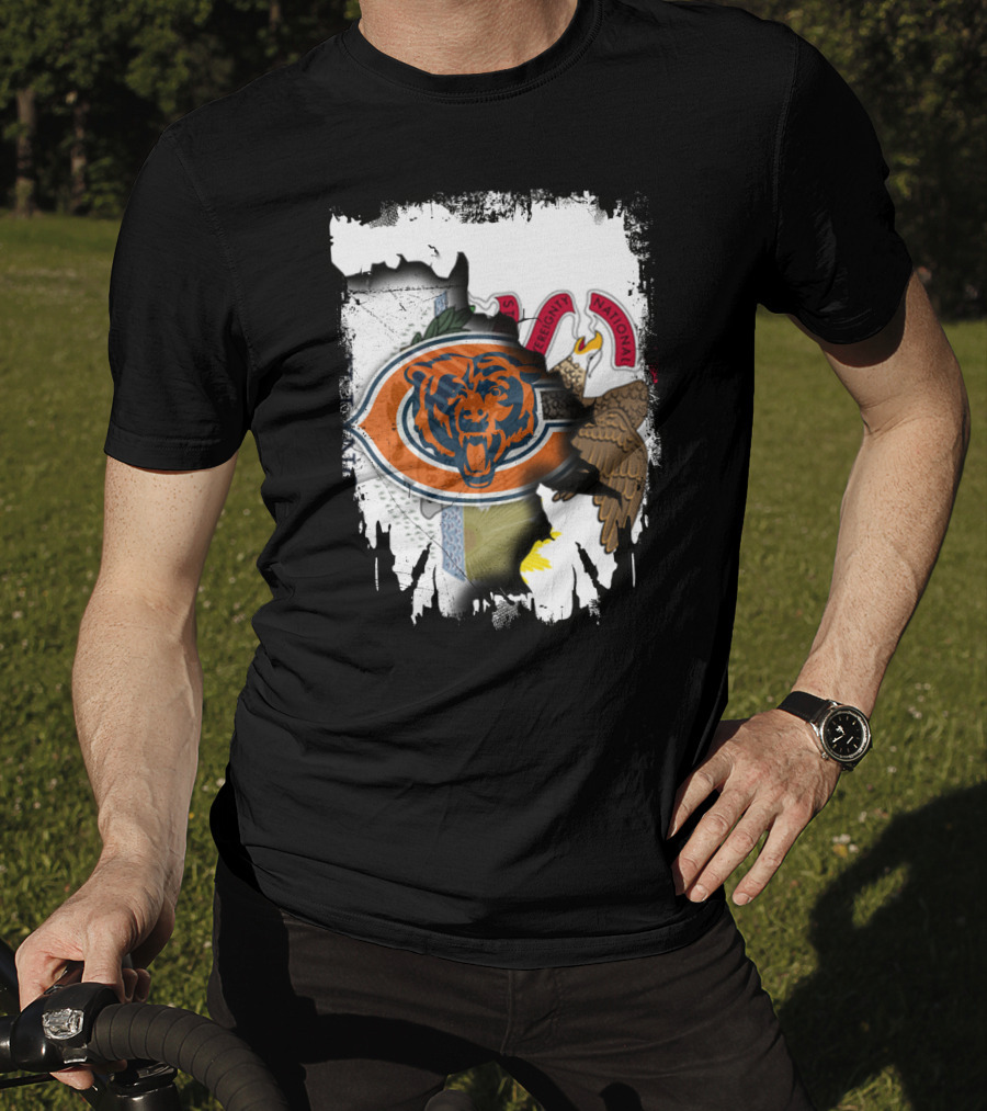 Illinois Pride With Chicago Bears And State Seal T-Shirt