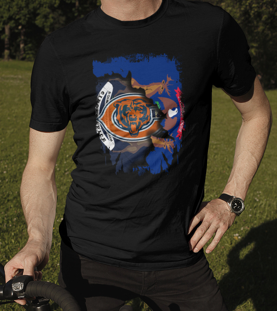 Detroit And Bears Together Michigan T-Shirt