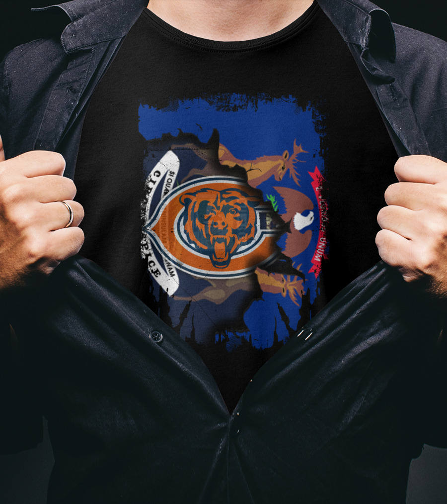 Detroit And Bears Together Michigan T-Shirt