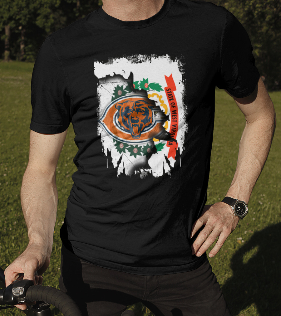 State Of West Virginia Bears Emblem T-Shirt