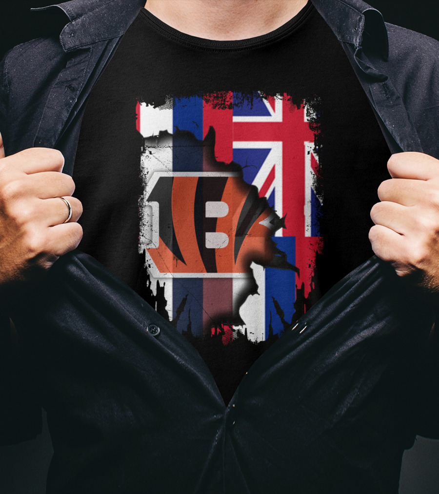 Together Hawaii Bengals Union Flag Fusion T-Shirt