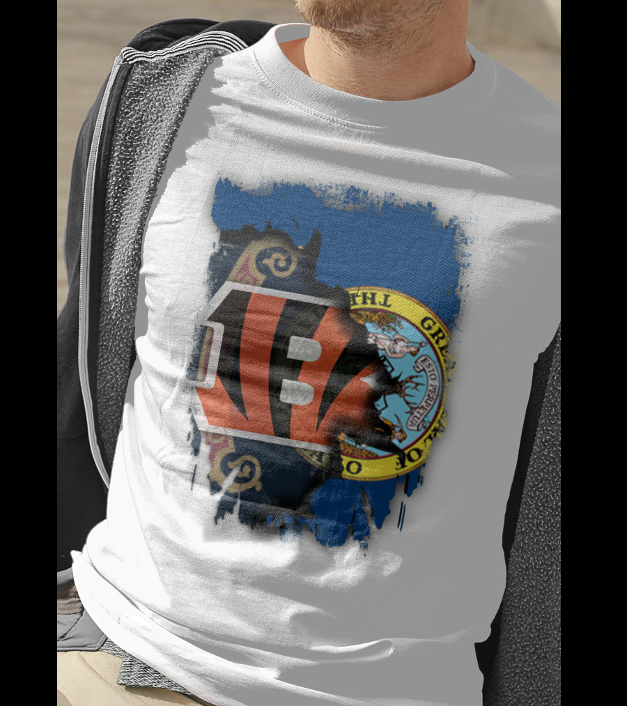 Idaho State United With Cincinnati Bengals Emblem T-Shirt