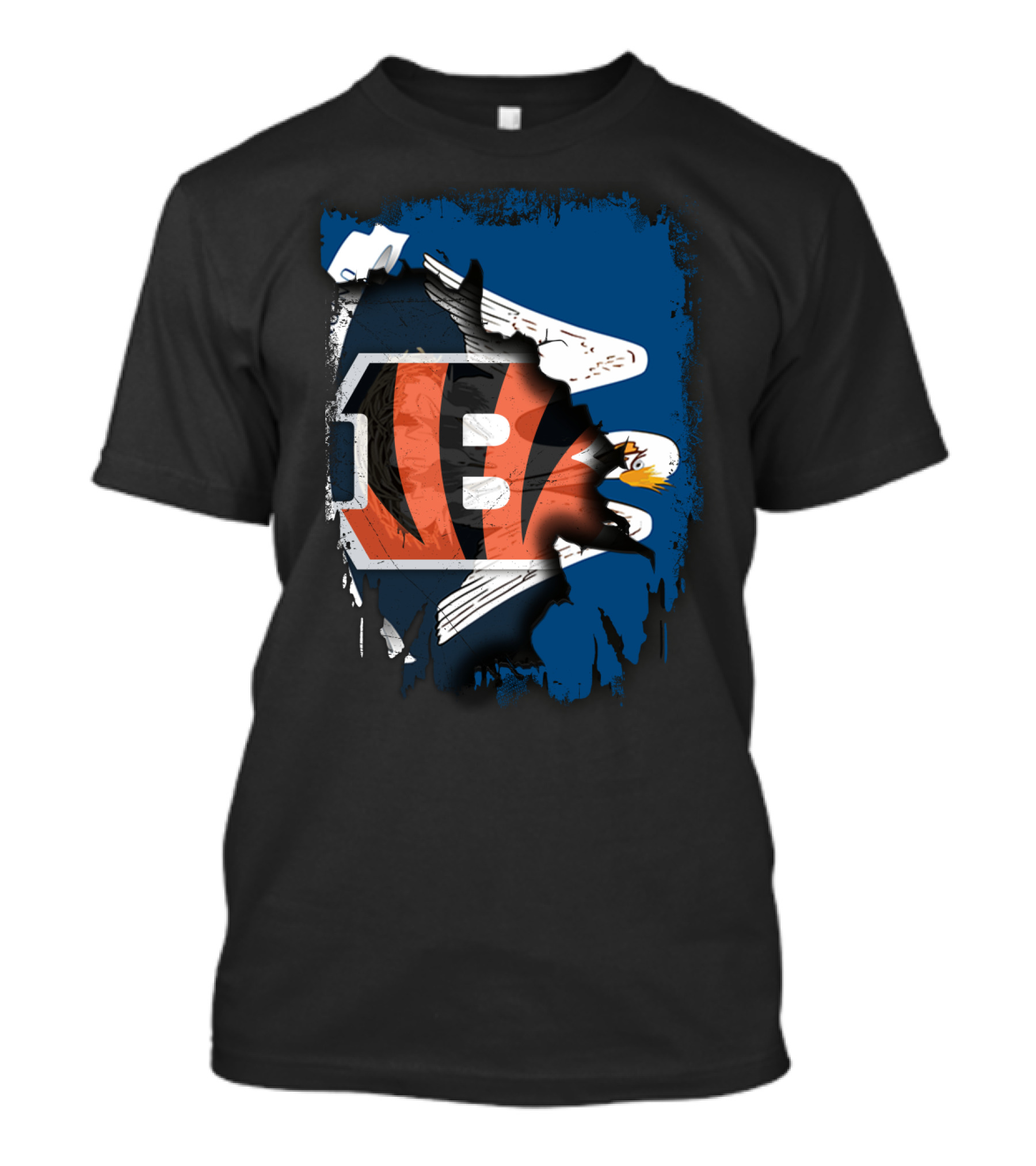 Together Louisiana Bengals Eagles Unity T-Shirt