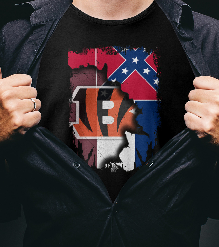 Mississippi Pride With Bengals Fusion T-Shirt