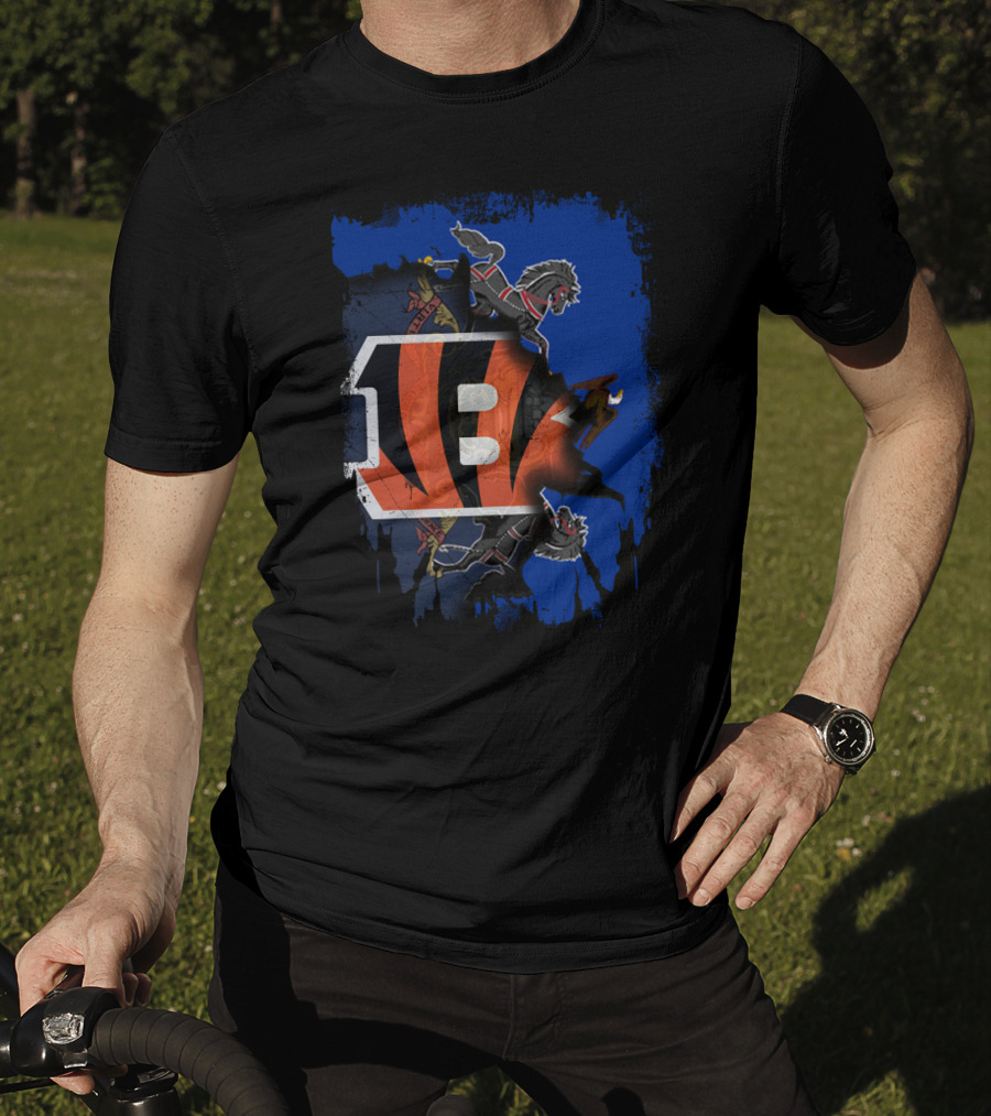 Pennsylvania Crest Merged With Bengals Logo Collaboration T-Shirt