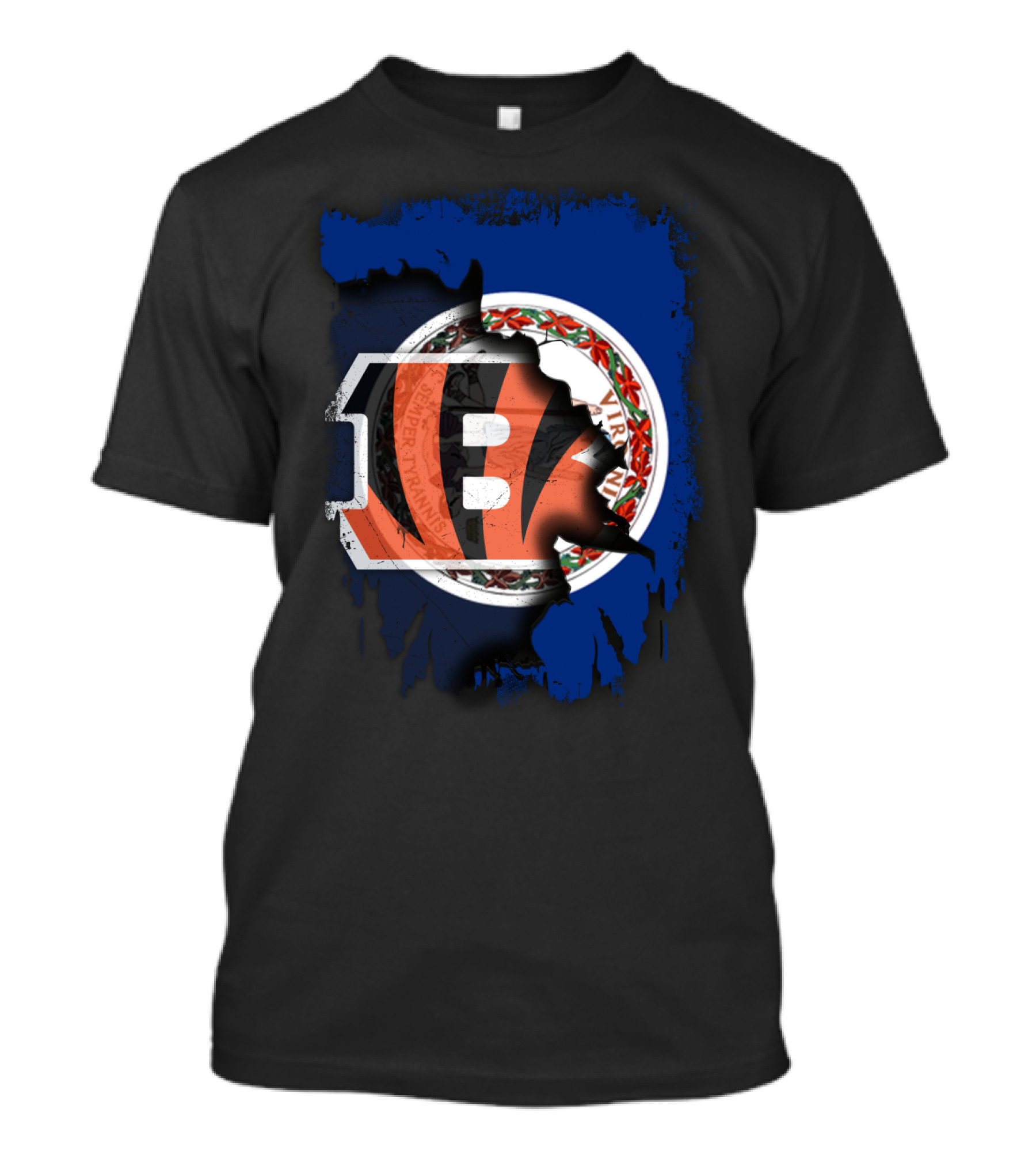Virginia State Seal With Cincinnati Bengals T-Shirt