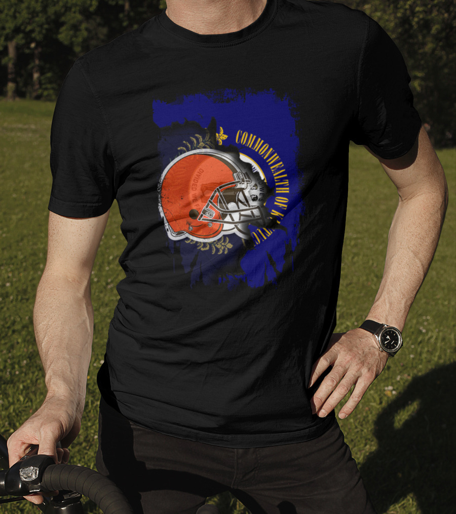 Commonwealth Of Kentucky Browns Helmet Together T-Shirt