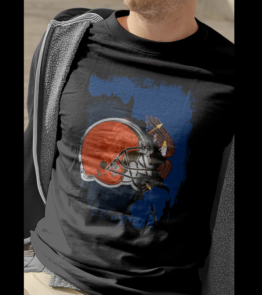 Together Utah Browns Helmet And Eagle T-Shirt